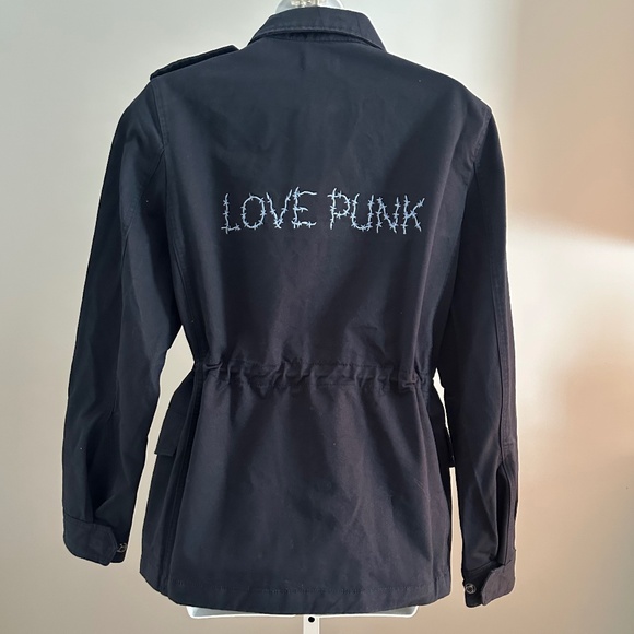 ZADIG & VOLTAIRE Chic Love Punk Kayak Washed Blk Jacket Sz M NWT $598!! - Picture 8 of 9